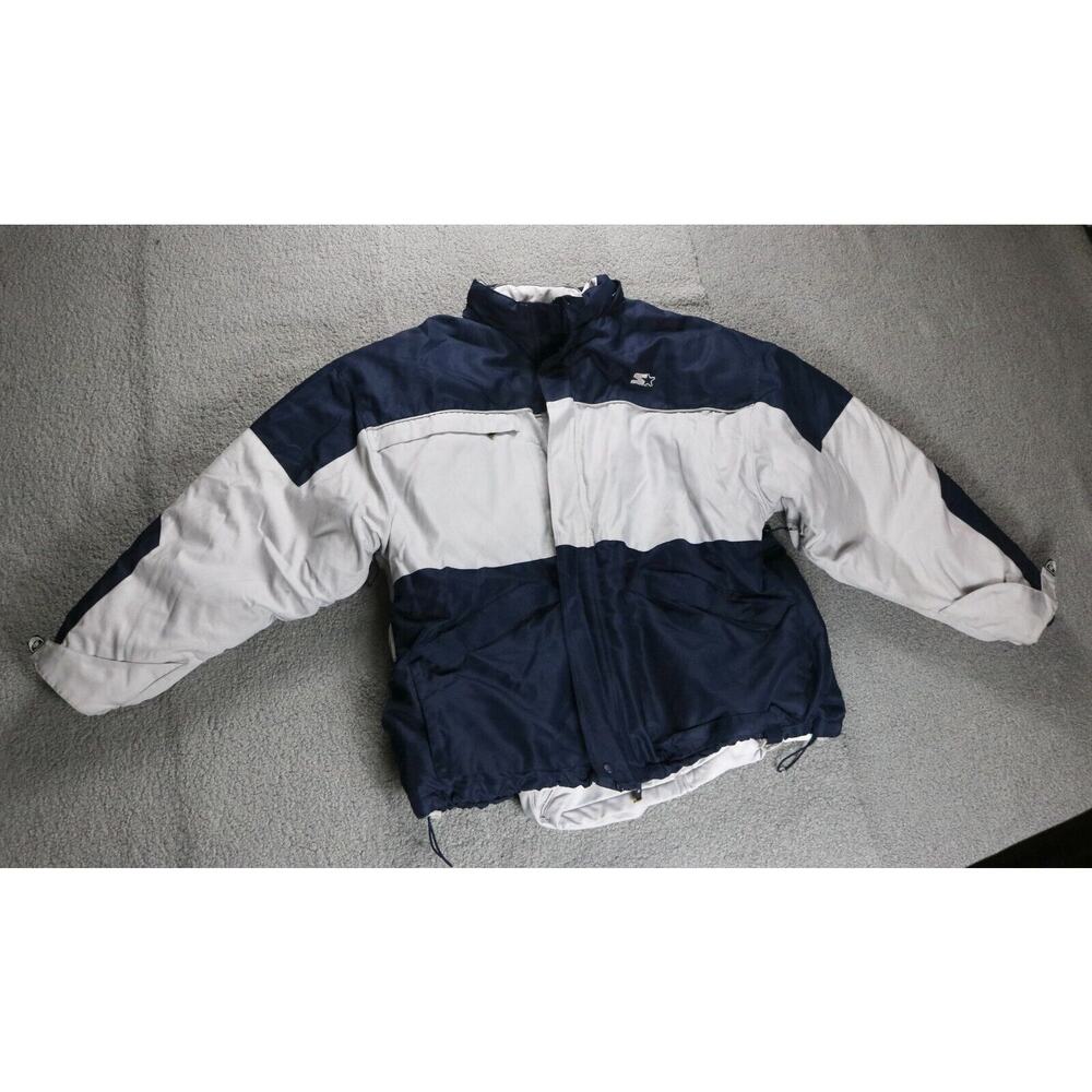 Starter Jacket Mens 2xl Multi Down Puffer 3 in 1 Coat Black Label No Hood 2012